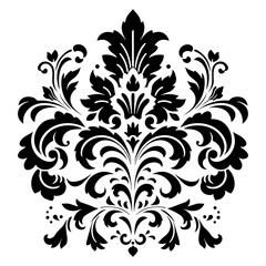 Elegant Luxury Decorative Elements Damask Style. 