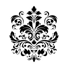 Elegant Luxury Decorative Elements Damask Style. 