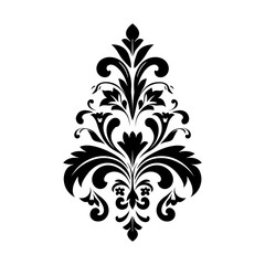 Elegant Luxury Decorative Elements Damask Style. 