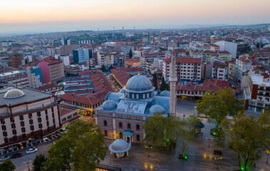 Zagnos Pasa Mosque and square in Balikesir City