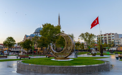 Zagnos Pasa Mosque and square in Balikesir City