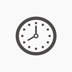clock, time icon vector. hour, timer, watch, alarm symbol