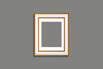 realistic mockup frame photo frame vector eps 10
