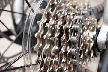 Bicycle bike rear derailleur gear cassette chain