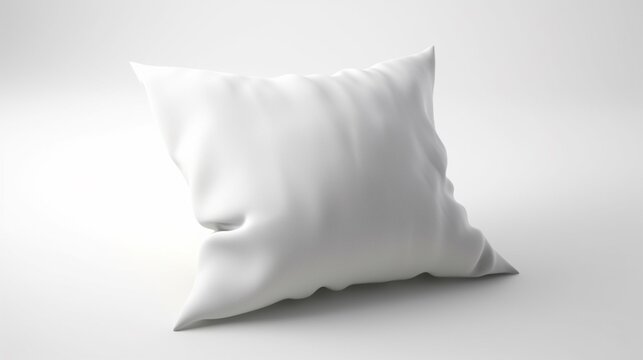 pillow realistic isolated 8k white background.Generative AI