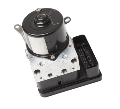 Brake fluid pump control unit for distributing braking force to different wheels during operation of the stabilization system and the vehicle's ABS. Supported auto parts catalog.