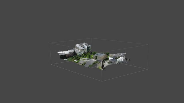 4K video generated from a 3D photogrammetry model generated with a drone.