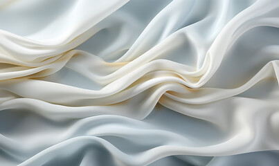 Obraz premium Colorful wavy background, luxurious fabric texture, abstract background design.