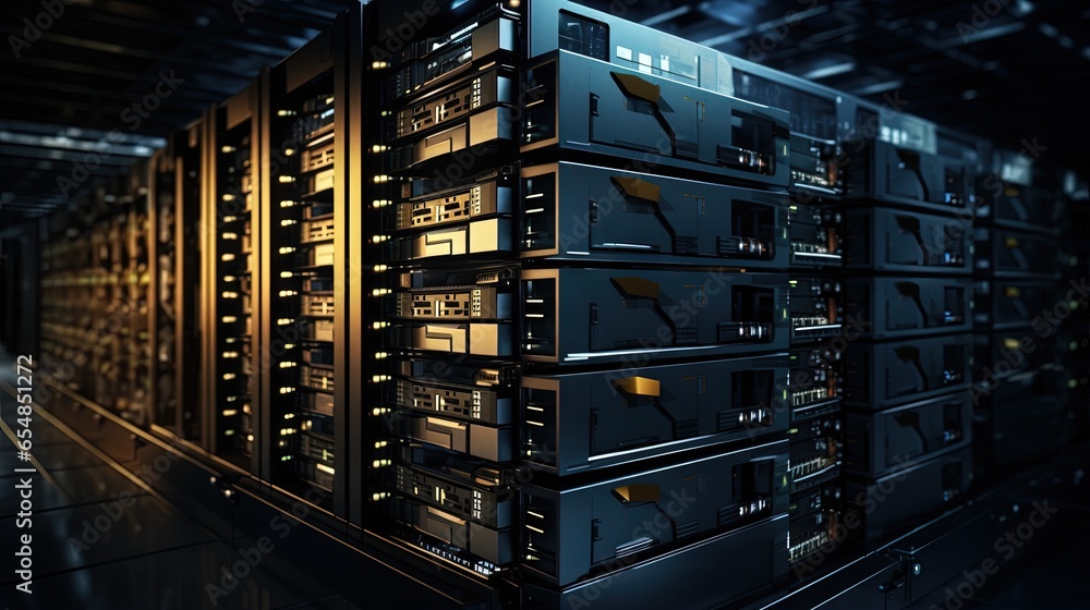 Poster Server with large data storage and many hard drives