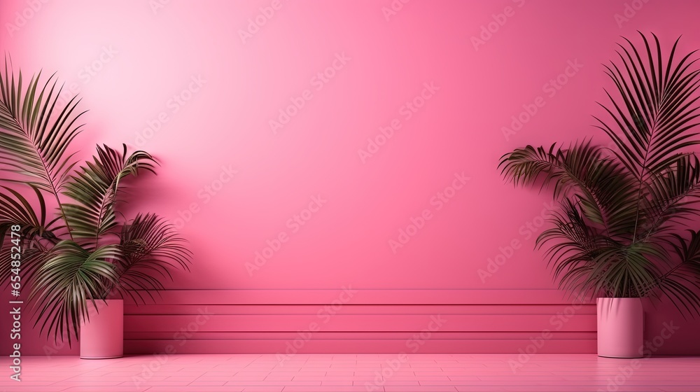Poster amarant pink wallpaper studio concept background for text and product images free photo for screens 
