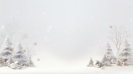 Obraz na płótnie Canvas White Christmas backdrop