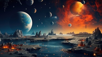Space background UHD wallpaper Stock Photographic Image