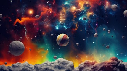 Obraz na płótnie Canvas Space background UHD wallpaper Stock Photographic Image