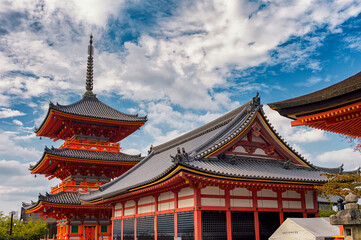 Kiyomizu-dera Buddhist temple UNESCO world heritage site in Kyoto Japan