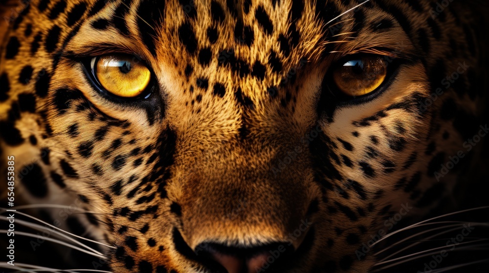Poster Leopard pattern backdrop