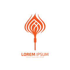 A logo of fire flame vector silhouette icon design template isolated