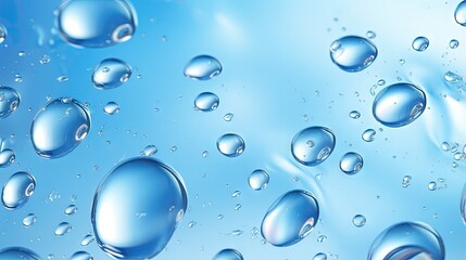 Background of transparent gel drops with hyaluronic acid