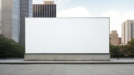 Obraz premium Empty billboard on a wall