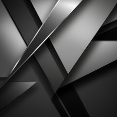 Contemporary Monochromatic Abstract: Geometric Shapes, 3D Illusion, and Dynamic Light Play