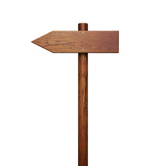 ein Wegweiser zeigt nach links