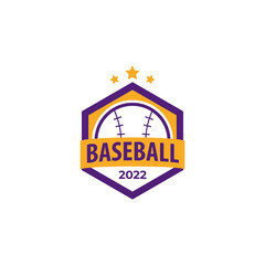 Baseball Logo Badge Design Template