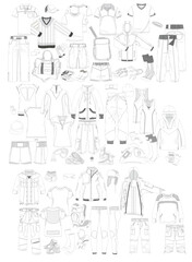 set of clothes
