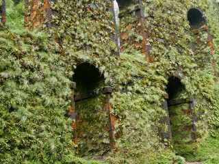 Muro das Nove Janelas ( Wall of Nine Windows ) aqueduct. built to deliver water from the lakes of Lagoa do Canário and Lagoa das Empadadas to the city of Ponta Delgada.