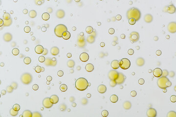 Yellow fizz bubbles