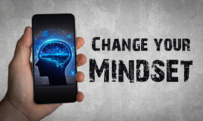 Change your mindset - Change your life - obrazy, fototapety, plakaty