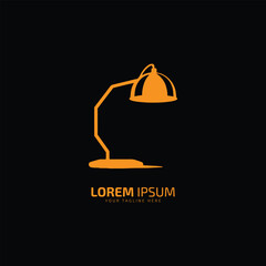 Fototapeta premium lamp logo, lamp icon vector, lamp symbol and light lamp