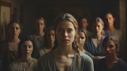 Obraz premium Group of women looking at camera.