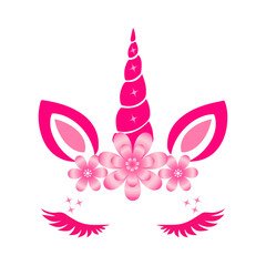 Unicorn, Flowers, Illustrations, Designs Vectors