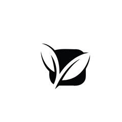 Leaf and herbs logo vector