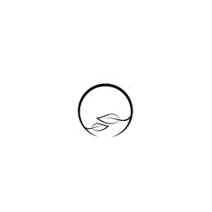 Leaf and herbs logo vector