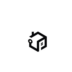 Obraz na płótnie Canvas Home icon logo vector