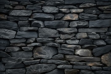 Striking background with dark stone wall texture. Generative AI