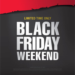 black friday sale banner layout design, vector ilustration
