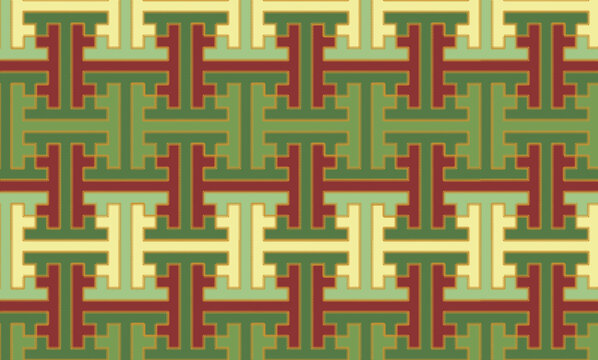 seamless pattern with shapes , Chinese spanner or Chinese wrench geometric seamless pattern.