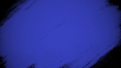 A vibrant brushstroke in blue stands out against the deep black background, creating a visually striking and captivating image