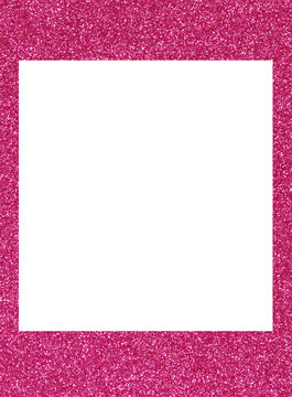 Pink glitter photo card frame, pink photo frame
