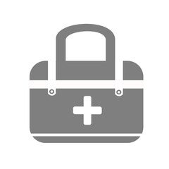 First aid kit icon on white background. Vector illustration