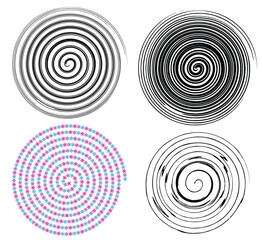 Spiral circle. Abstract circle.  graphic design vector illustration. circle swirl. Circle black. vortex icons. Hurricane. motion twirl twist curve rotation spin. geometric shape