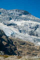 view of the glacier of 'Monte Perdido' from the Marboré or Tuca Roya valley