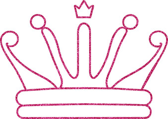Pink glitter crown, pink princess crown, queen crown