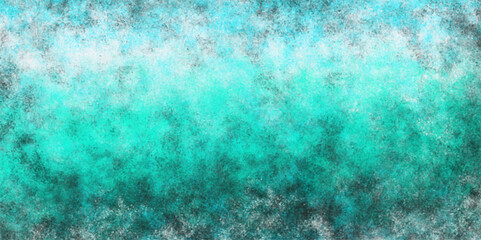 Watercolor pastel background hand painted painted with green and whitem Teal smoke grunge banner background 