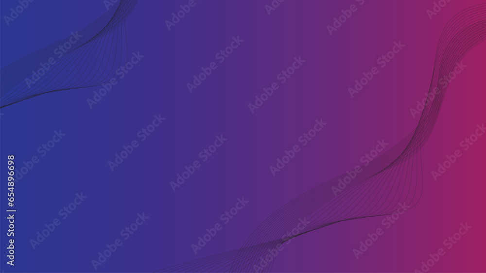 Poster abstract background design in gradient style with curved lines