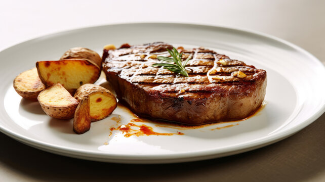 Savory Symphony Sizzling Juicy Steak on the Grill