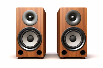Fototapeta premium Loud speaker on isolated White background