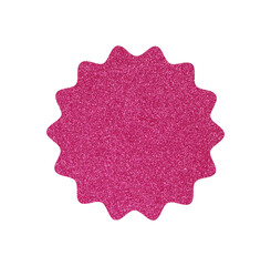 Pink glitter sale sticker, price tag, starburst, sunburst © N2