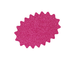 Pink glitter sale sticker, price tag, starburst, sunburst